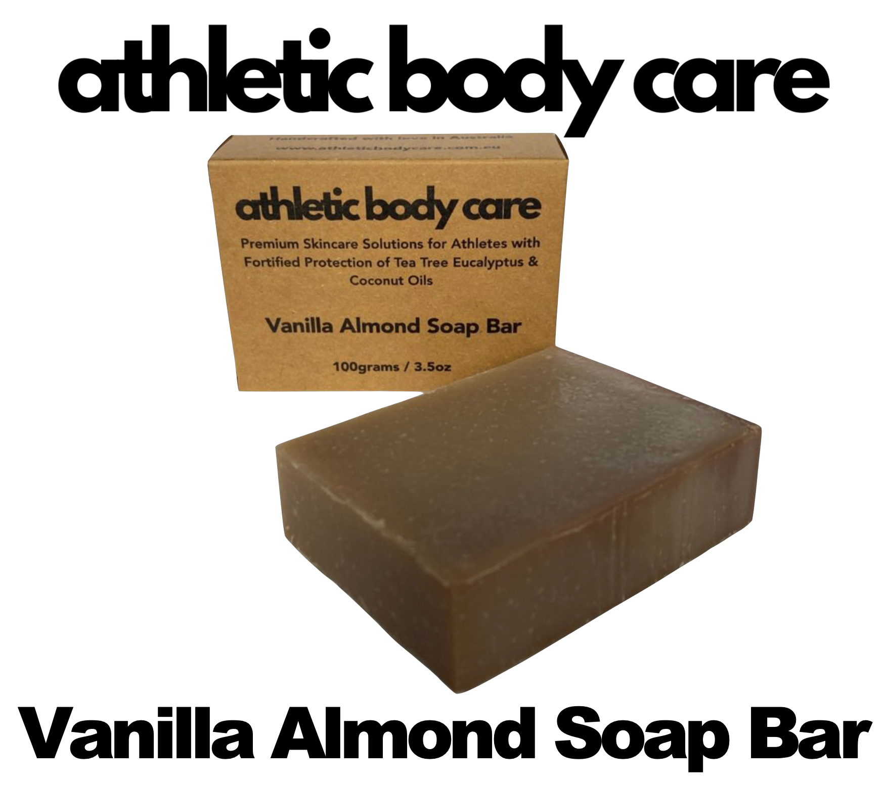 Athletic Body Care Vanilla Almond Soap Bar